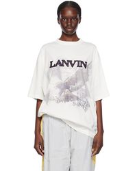 Lanvin - Futureエディション ホワイト Tシャツ - Lyst