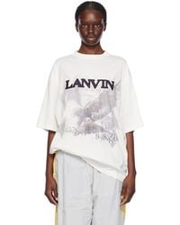 Lanvin - T-shirt blanc édition future - Lyst