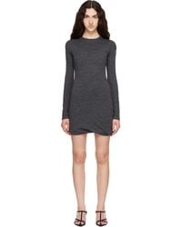 Jil Sander - Long Sleeves Crew Neck Double Layer Minidress - Lyst