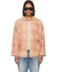 R13 - Shredded Seam Drop Neck Shirt - Lyst