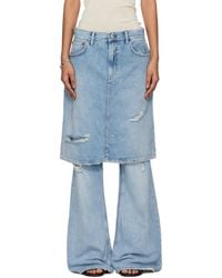 Acne Studios - Layered Denim Jeans - Lyst