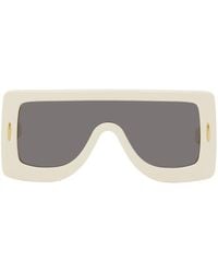 Loewe - Off-white Anagram Mask Sunglasses - Lyst