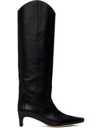 STAUD - Black Western Wally Tall Boots - Lyst