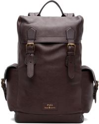 Polo Ralph Lauren - Pebbled Leather Backpack - Lyst