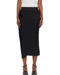 Issey Miyake - Soft Fold Pleats Midi Skirt - Lyst