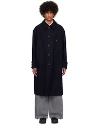 WOOYOUNGMI - Wool Balmacaan Coat - Lyst