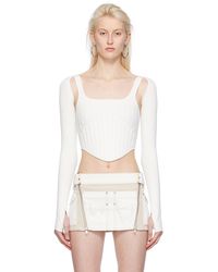 Dion Lee - White Ventral Compact Corset Top - Lyst