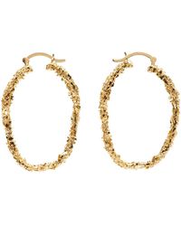 Veneda Carter - Grandes boucles d'oreilles à anneau vc039 dorées - Lyst