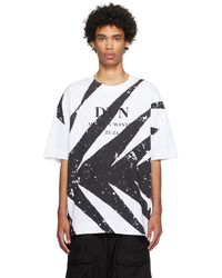 Dries Van Noten - T-shirt blanc à logo et image imprimés - Lyst