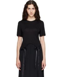 Simone Rocha - Bow Tail Easy T-Shirt - Lyst