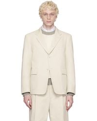 Thom Browne - Off-white Unconstructed Blazer - Lyst