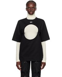Off-White c/o Virgil Abloh - Black & Meteor Long Sleeve T-shirt - Lyst
