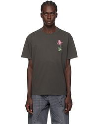 JW Anderson - T-shirt gris à images brodées - Lyst