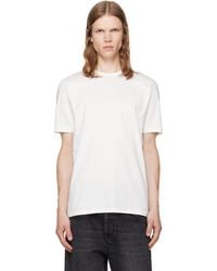 HUGO - Off- Mercerised Cotton Slim-Fit T-Shirt - Lyst
