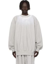 Hed Mayner - Fur Trim Sweatshirt - Lyst