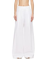 Dries Van Noten - White Pleated Trousers - Lyst