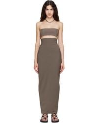 Rick Owens - Tower Dirt Pillar Maxi Skirt - Lyst