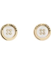 Marc Jacobs - 'The Button' Mother Of Pearl Stud Earrings - Lyst