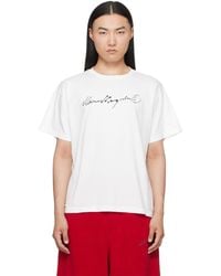 MM6 by Maison Margiela - Off- Overdyed Jersey T-Shirt - Lyst