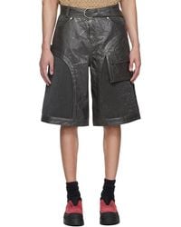 ANDERSSON BELL - Sunbird Faux-Leather Shorts - Lyst