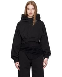Entire studios - Cropped Heavy Hoodie - Lyst
