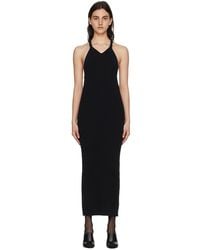 Dion Lee - Black Cotton Midi Dress - Lyst