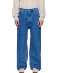 Marni - ブルー ブリーチ コーティング ジーンズ - Lyst