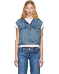 Levi's - Shrunken '90S Linen+ Lightweight Denim Vest - Lyst