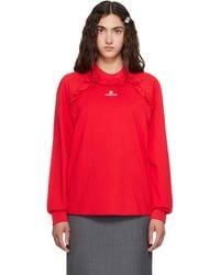 ShuShu/Tong - Lace Trim Long Sleeve T-Shirt - Lyst