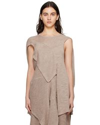 Niccolò Pasqualetti - Taupe Rovina Vest - Lyst