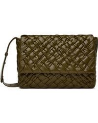 Bottega Veneta - Khaki Rumple Messenger Bag - Lyst