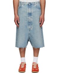 Maison Margiela - Dropped-Rise Bermuda Denim Shorts - Lyst