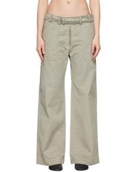 Acne Studios - Twill Belt Trousers - Lyst