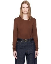 Lemaire - Rib Long Sleeve T-Shirt - Lyst
