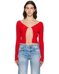 Jacquemus - Ribbed Open Cardigan - Lyst