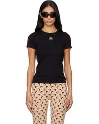 Marine Serre - Moon Logo Jersey Baby Fit T-Shirt - Lyst