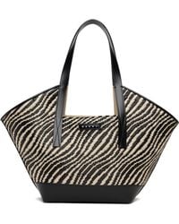 Marni - Raffia-Effect Waves Small Tote - Lyst