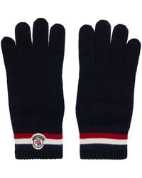 Moncler - Tricolor Wool Gloves - Lyst