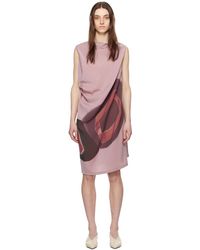 Issey Miyake - Robe midi mauve à image - meanwhile - Lyst
