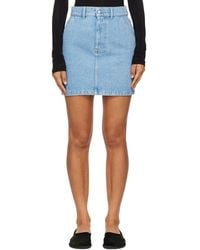 Nanushka - Zazou Denim Miniskirt - Lyst