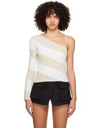 Kijun - Off- Oblique Long Sleeve T-Shirt - Lyst