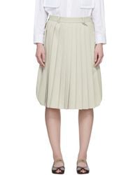 Maison Mihara Yasuhiro - Combined Pleats Cargo Midi Skirt - Lyst