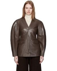 Nanushka - Erina Regenerated Leather Blazer - Lyst
