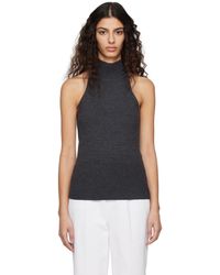 Totême - Toteme Gray Pinched Seam Turtleneck - Lyst