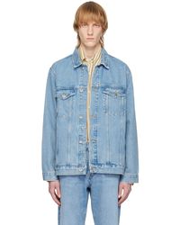 Samsøe & Samsøe - Blouson nicole bleu en denim - Lyst