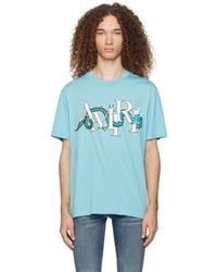 Amiri - T-shirt cny bleu à image à logo - Lyst