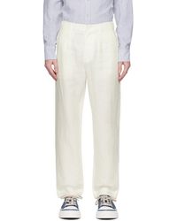 Rag & Bone - Off-white Slim-fit Trousers - Lyst