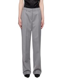 Anine Bing - Gray Classic Trousers - Lyst
