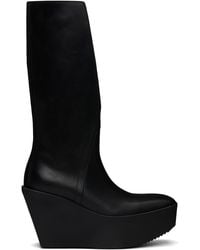 Rick Owens - Hollywood Sliver Platform Winged Kowboys Tall Boots - Lyst