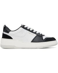 Ferragamo - Black & White Dennis Sneakers - Lyst